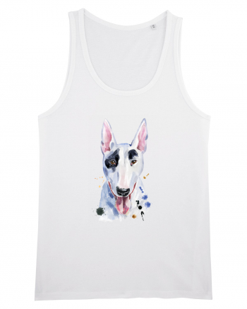 Bullterrier Painting White