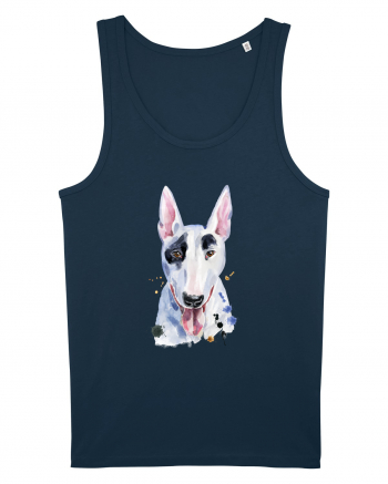 Bullterrier Painting Navy