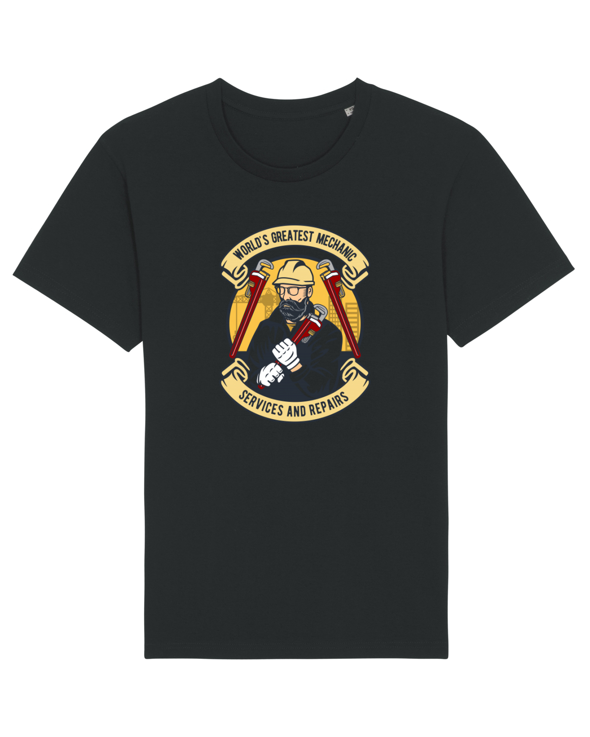 Tricou mânecă scurtă Unisex Rocker Black