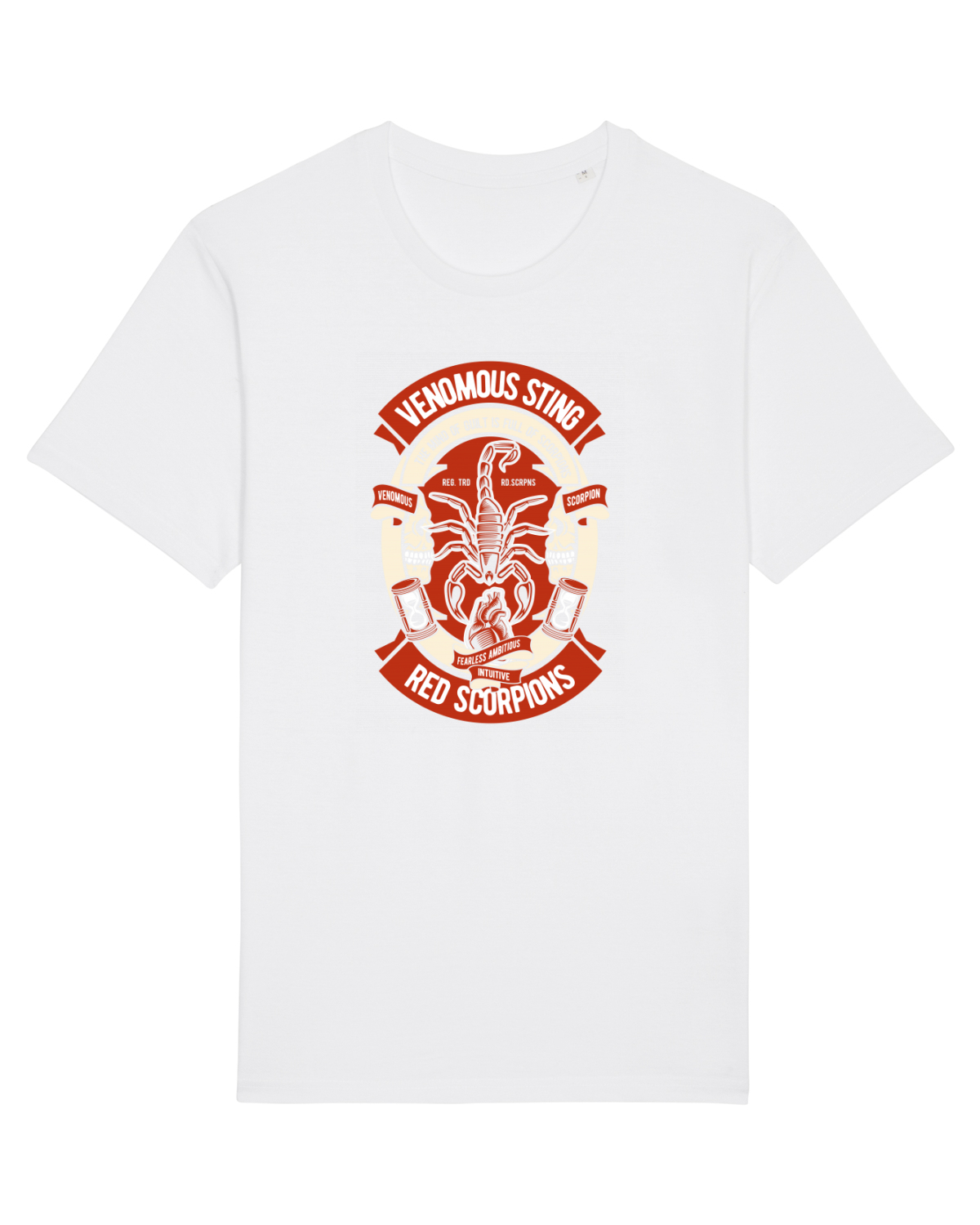 Tricou mânecă scurtă Unisex Rocker White
