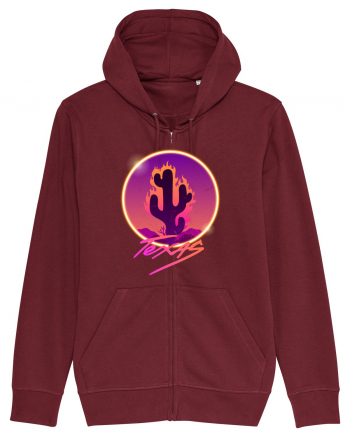 Texas Cactus Fire Burgundy