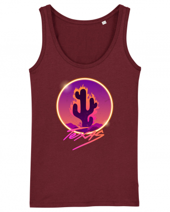 Texas Cactus Fire Burgundy