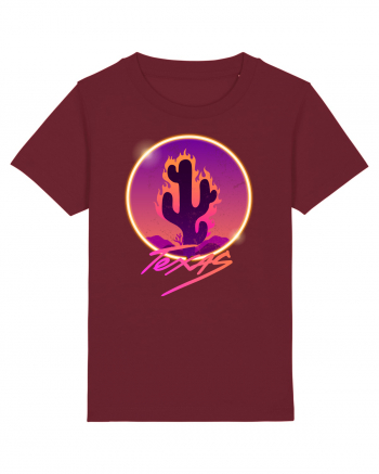 Texas Cactus Fire Burgundy