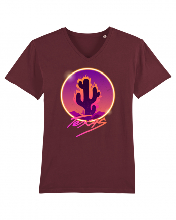 Texas Cactus Fire Burgundy