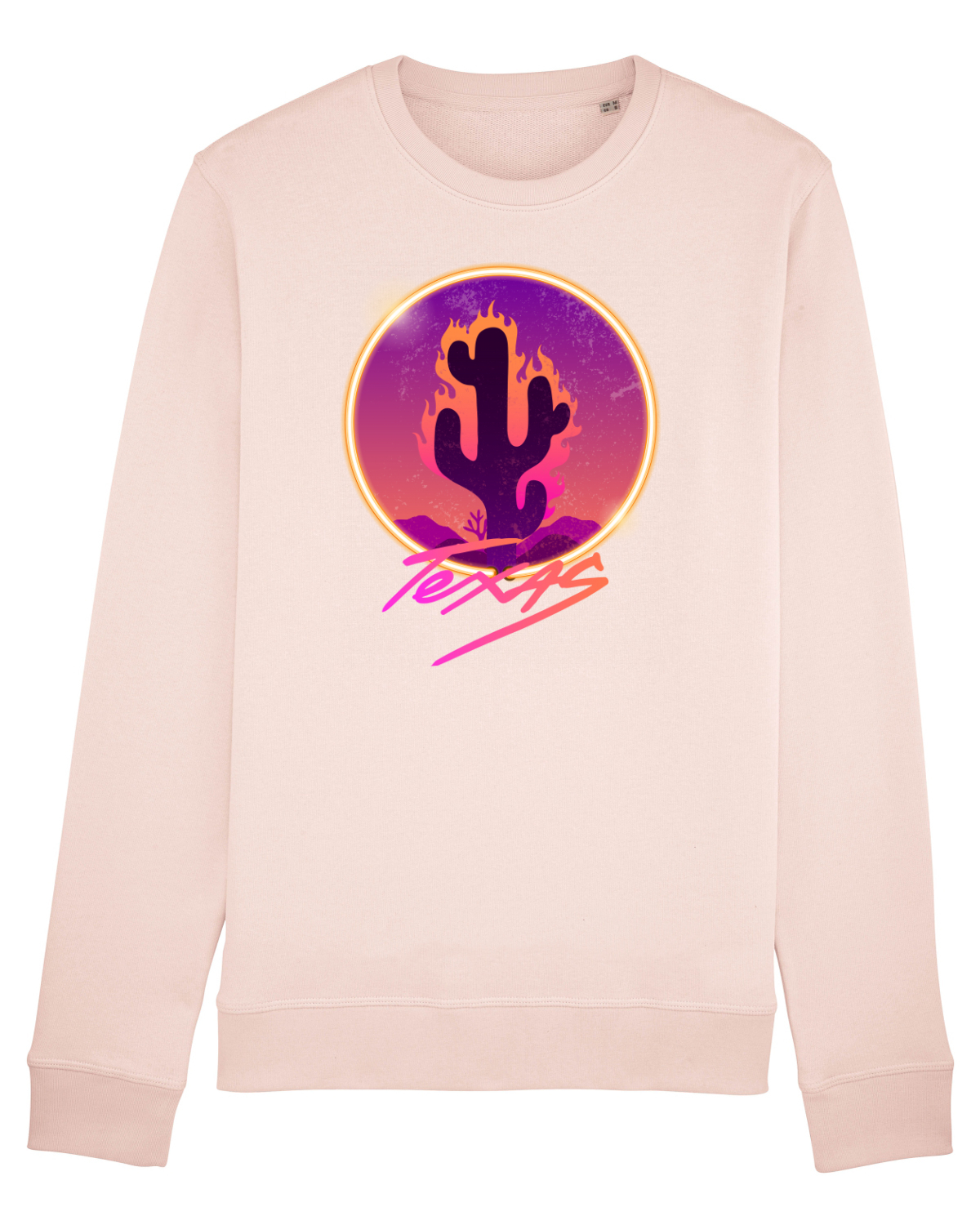 Bluză mânecă lungă Unisex Rise Candy Pink