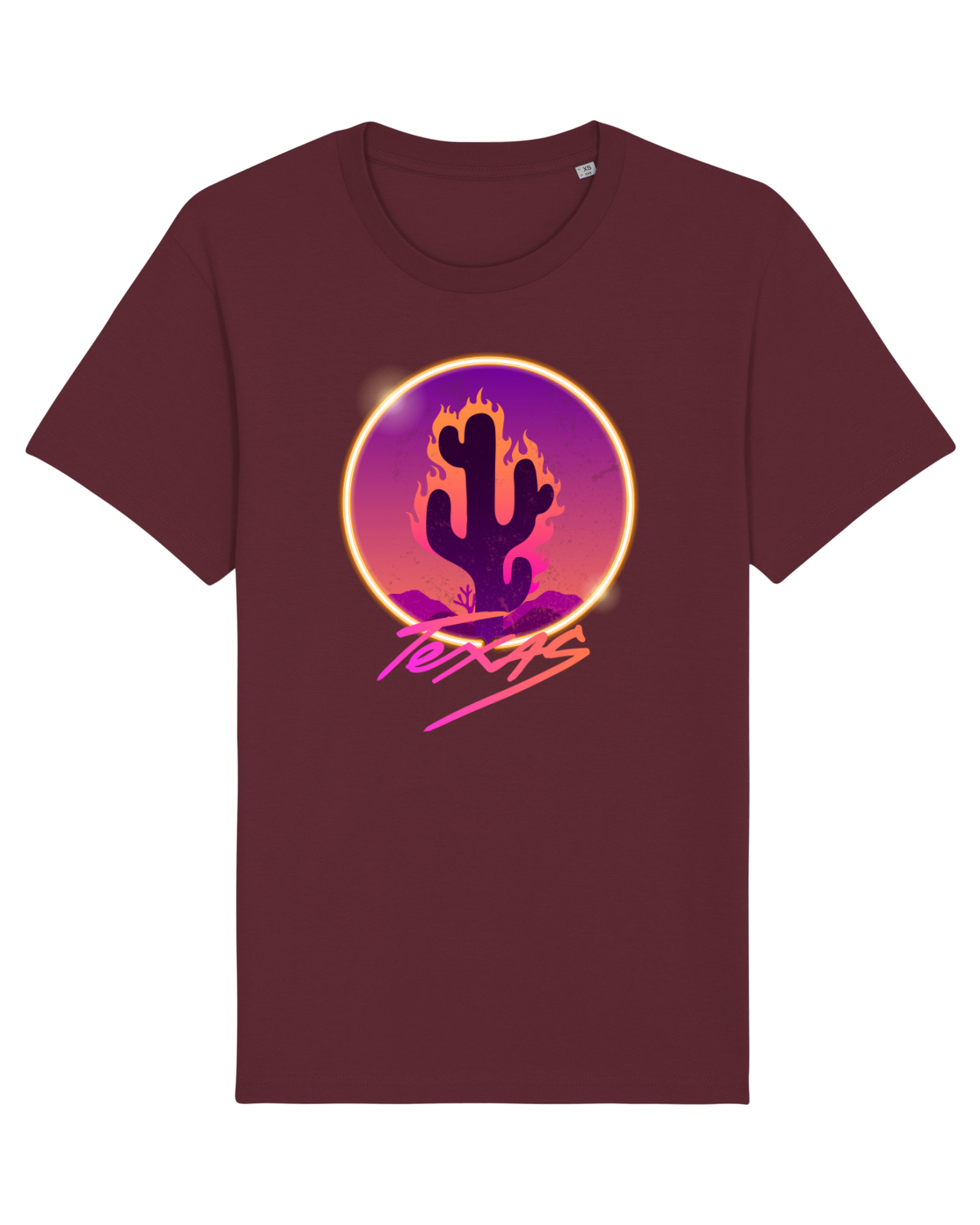 Tricou mânecă scurtă Unisex Rocker Burgundy
