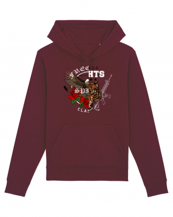 Tiger Eagle Retro Burgundy