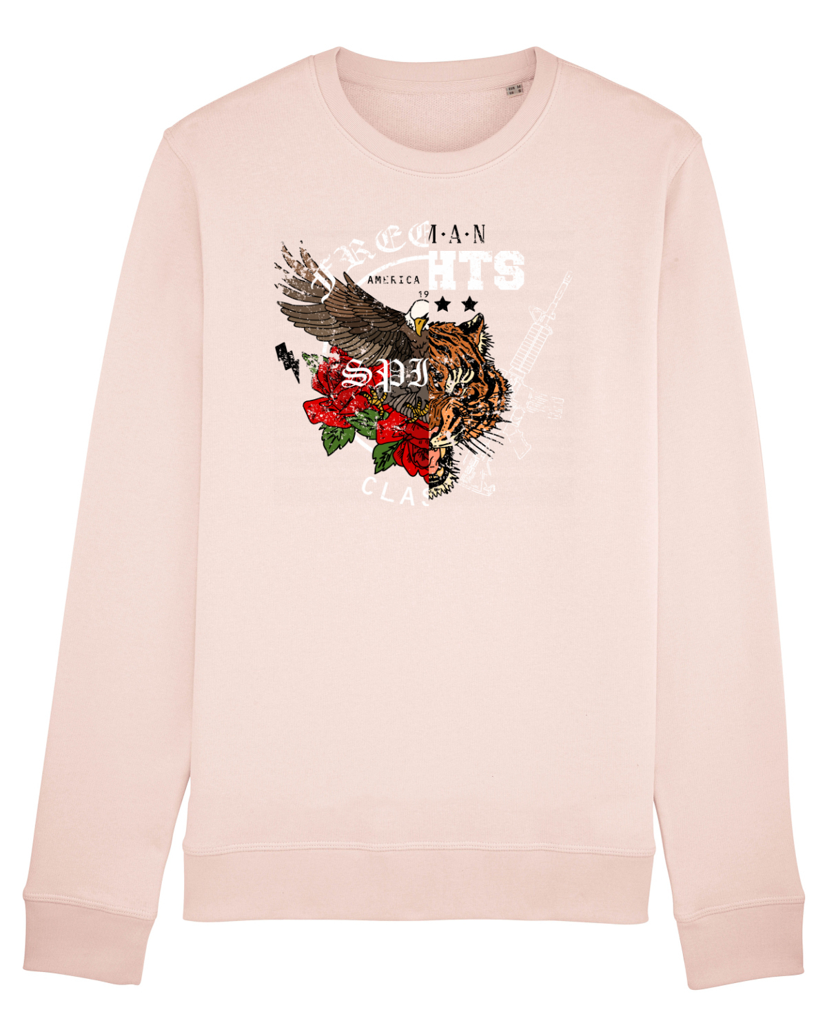 Bluză mânecă lungă Unisex Rise Candy Pink