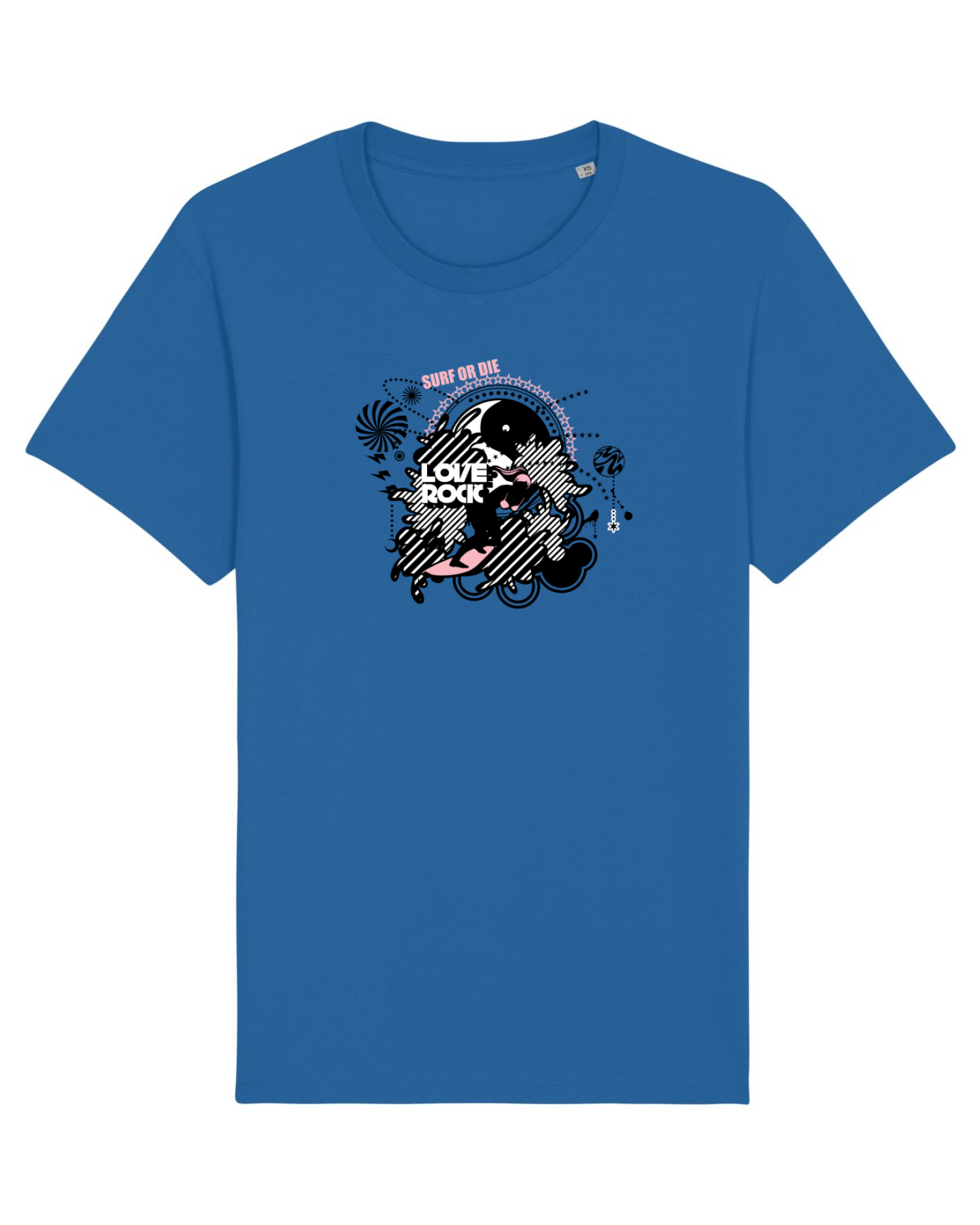 Tricou mânecă scurtă Unisex Rocker Royal Blue