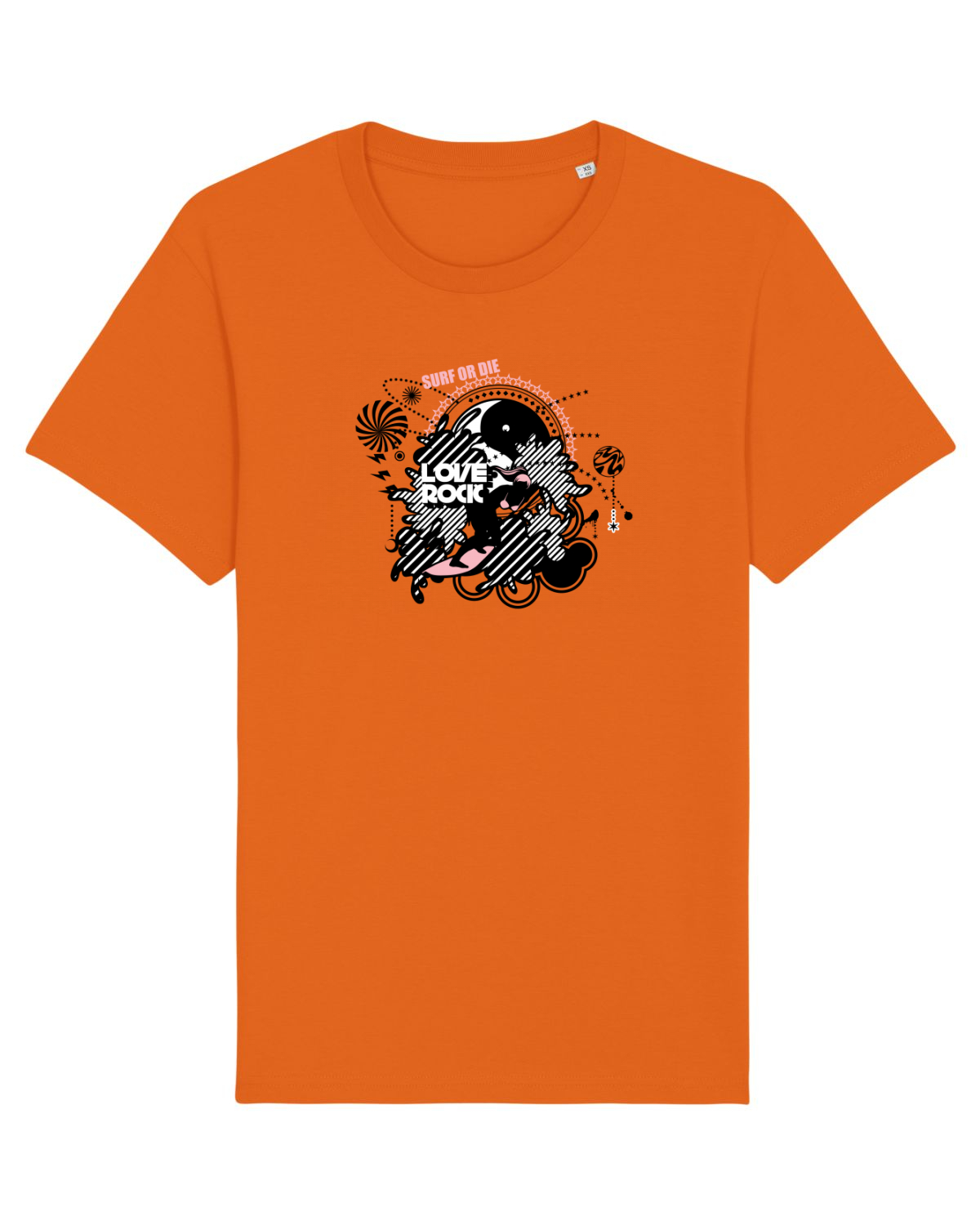 Tricou mânecă scurtă Unisex Rocker Bright Orange