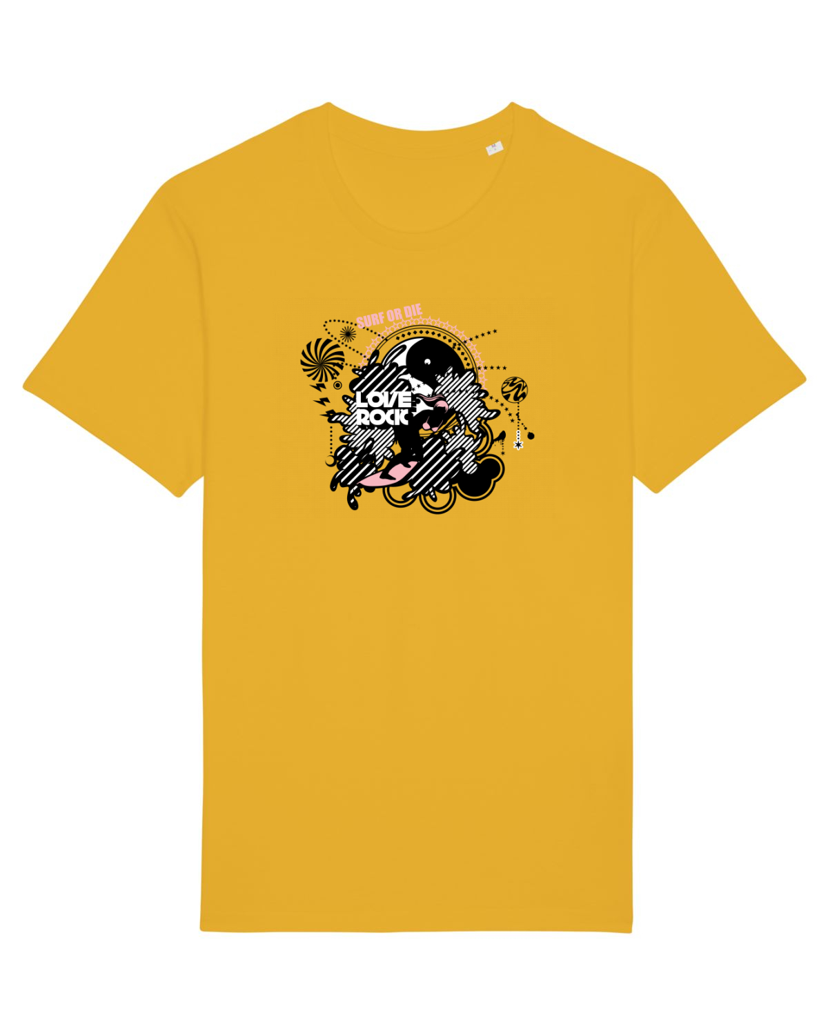 Tricou mânecă scurtă Unisex Rocker Spectra Yellow