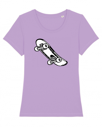 Skateboard Black and White Lavender Dawn