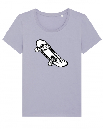 Skateboard Black and White Lavender