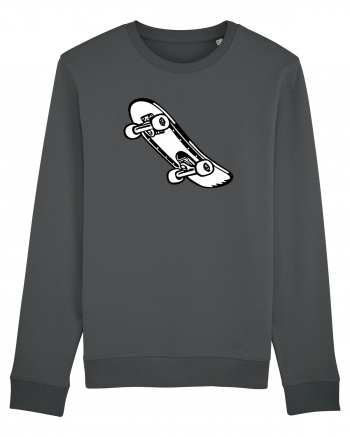 Skateboard Black and White Anthracite