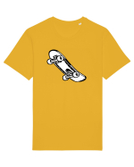 Skateboard Black and White Tricou mânecă scurtă Unisex Rocker