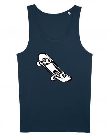 Skateboard Black and White Navy