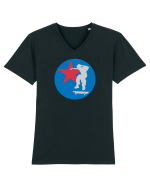 Skater Star Tricou mânecă scurtă guler V Bărbat Presenter