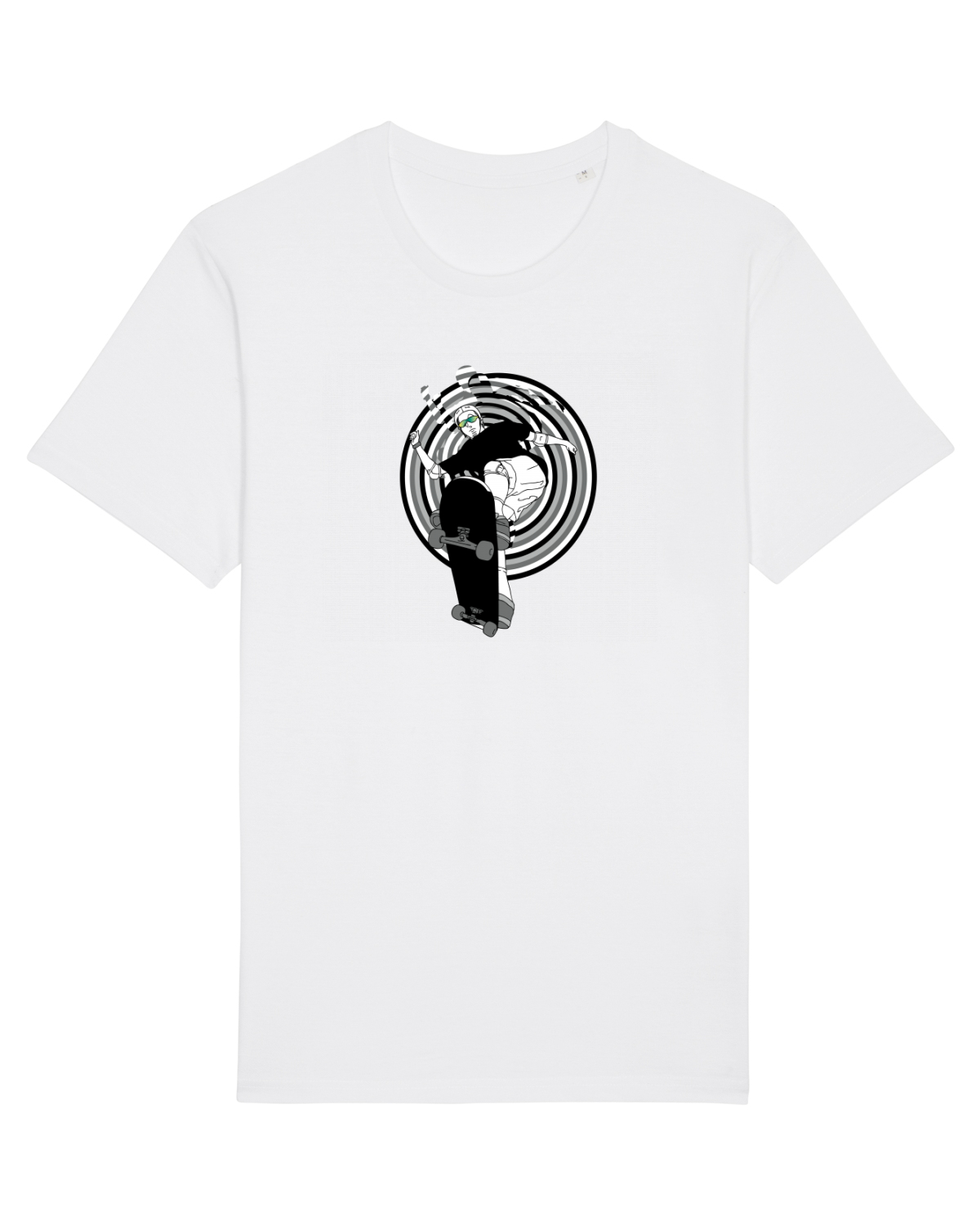 Tricou mânecă scurtă Unisex Rocker White