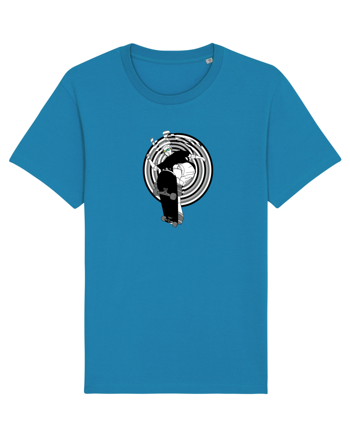 Tricou mânecă scurtă Unisex Rocker Azur
