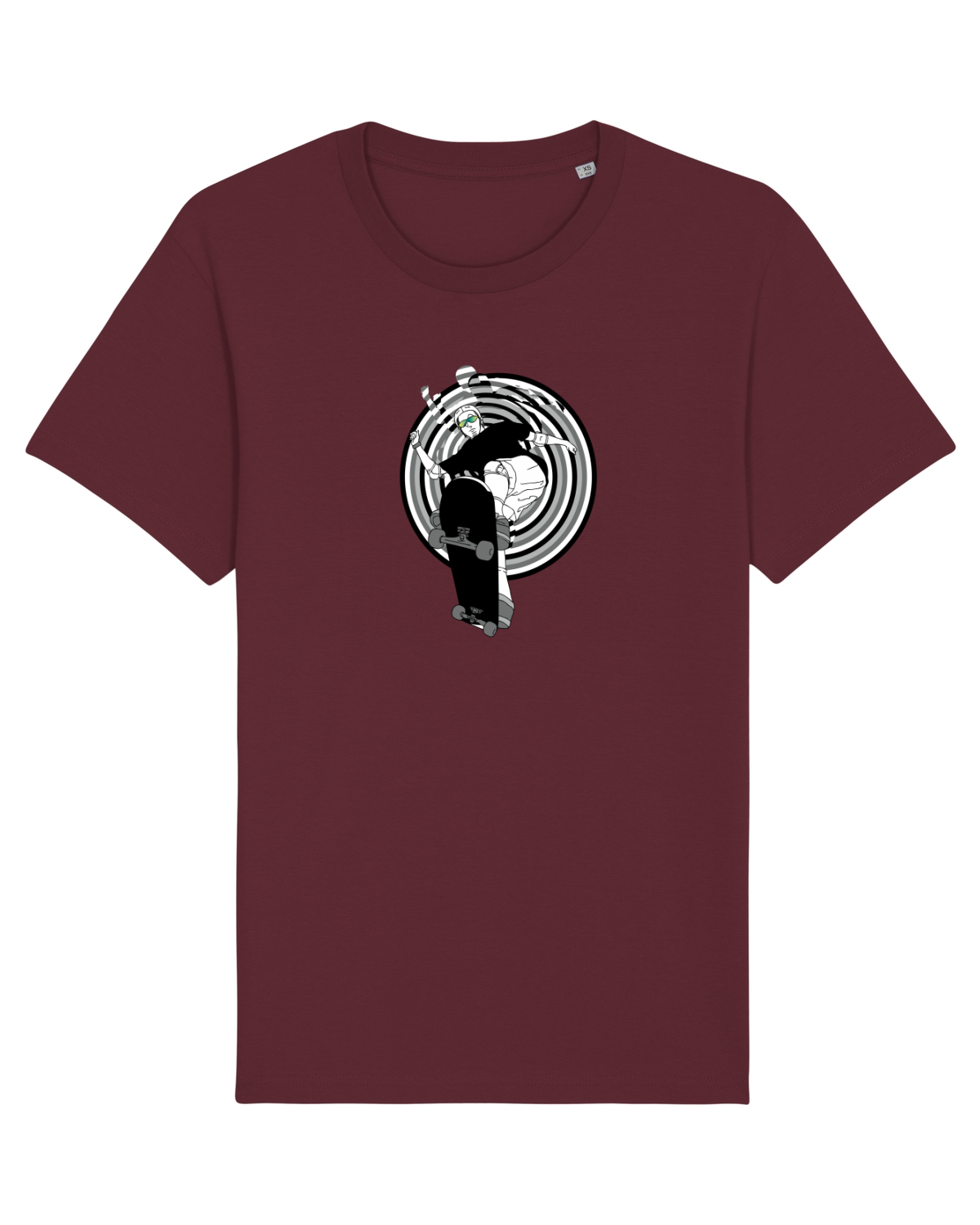 Tricou mânecă scurtă Unisex Rocker Burgundy