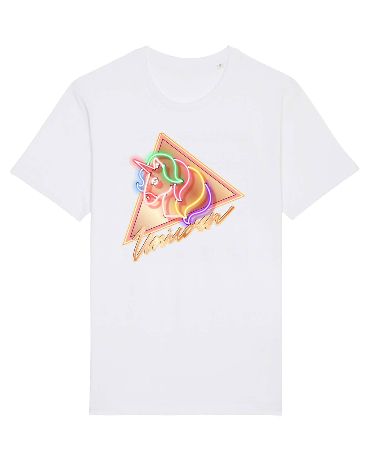 Tricou mânecă scurtă Unisex Rocker White