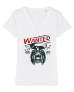 Wanted Gringo Tricou mânecă scurtă guler V Damă Evoker