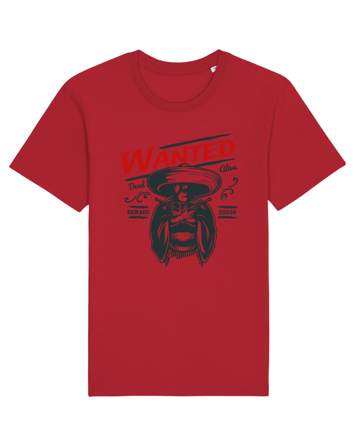 Tricou mânecă scurtă Unisex Rocker Red