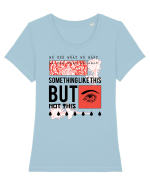 Art Tattoo Inspired Tricou mânecă scurtă guler larg fitted Damă Expresser