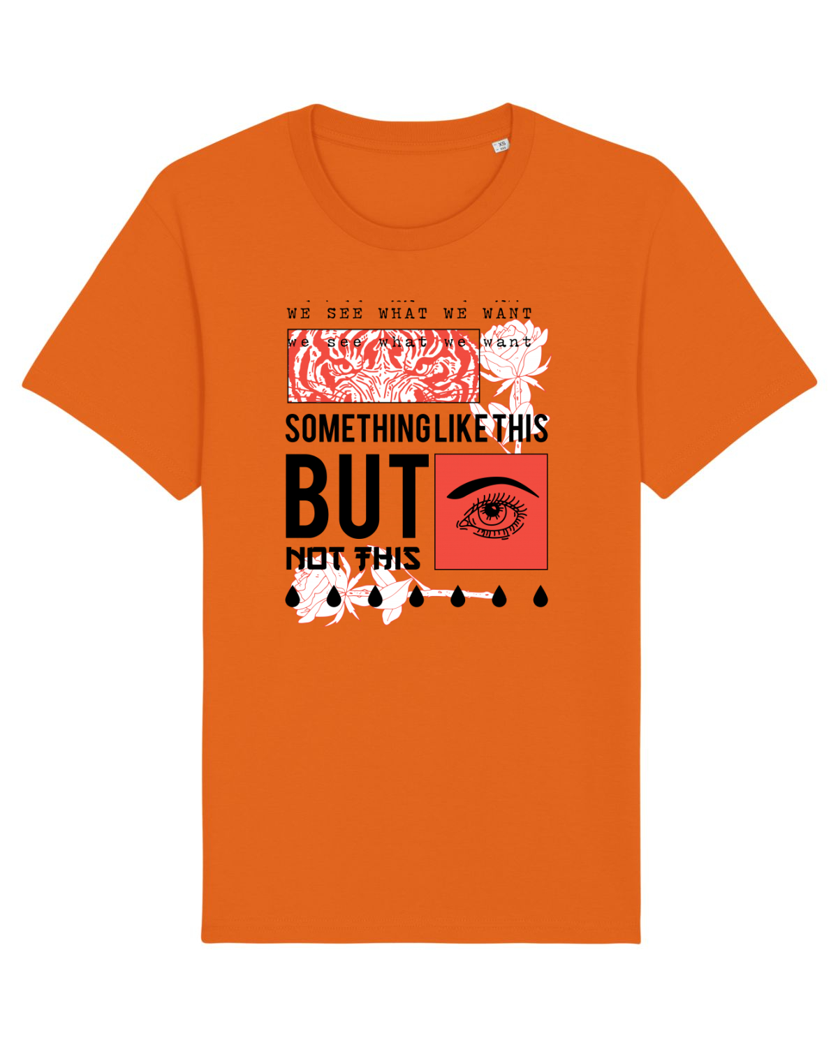 Tricou mânecă scurtă Unisex Rocker Bright Orange