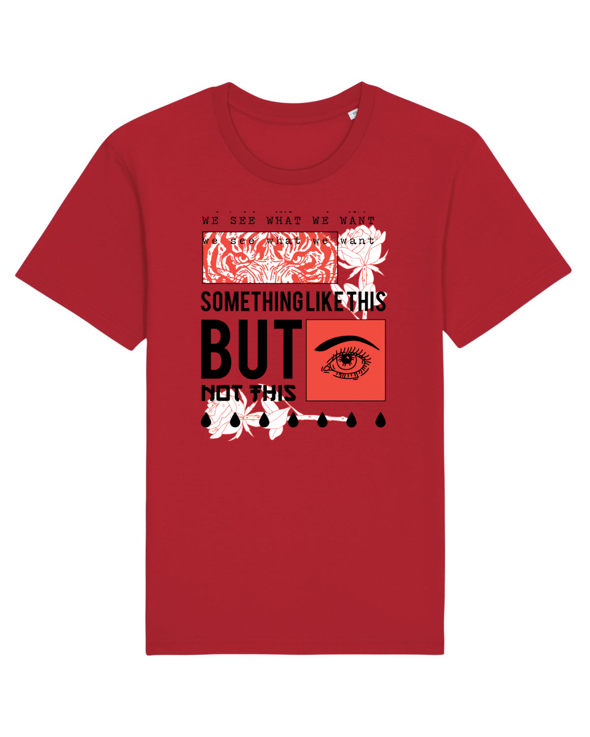Tricou mânecă scurtă Unisex Rocker Red