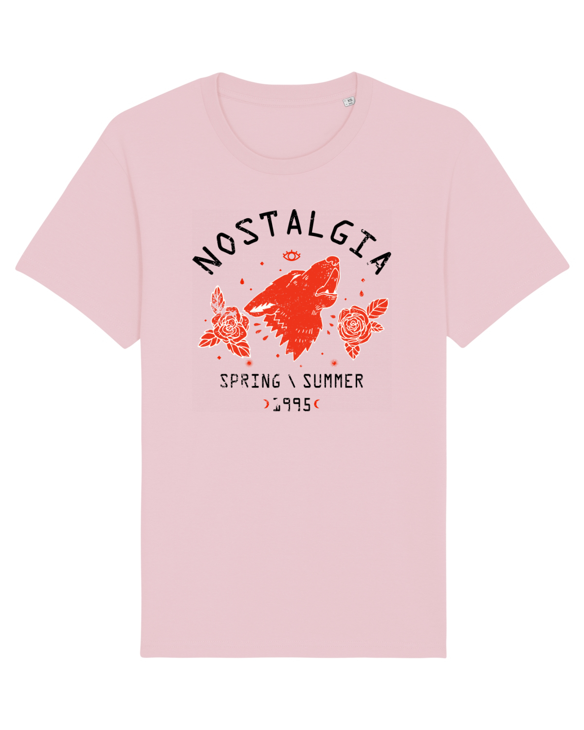Tricou mânecă scurtă Unisex Rocker Cotton Pink