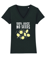 100% Juice No Seeds Tricou mânecă scurtă guler V Damă Evoker