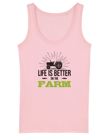 Life is better on the Farm Cotton Pink