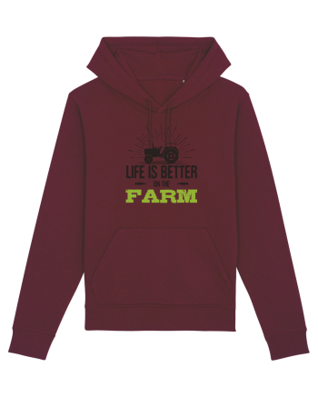 Life is better on the Farm Burgundy