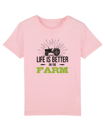 Life is better on the Farm Cotton Pink