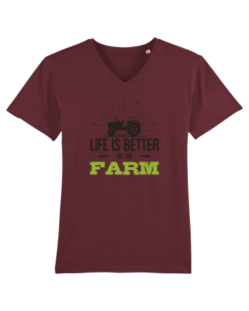 Life is better on the Farm Burgundy