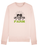 Life is better on the Farm Bluză mânecă lungă Unisex Rise