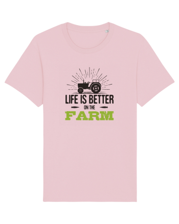 Life is better on the Farm Cotton Pink