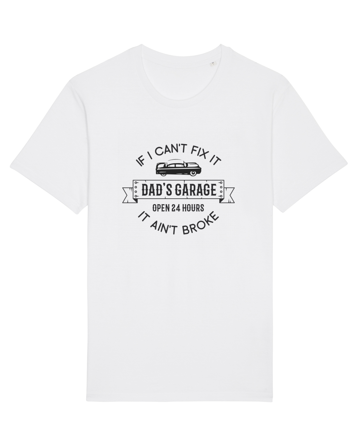 Tricou mânecă scurtă Unisex Rocker White