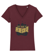 Don't wake the bear Tricou mânecă scurtă guler V Damă Evoker