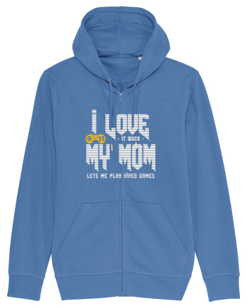 I love Mom Bright Blue