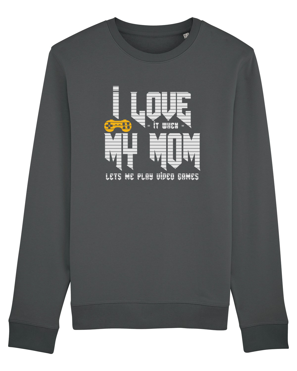 Bluză mânecă lungă Unisex Rise Anthracite