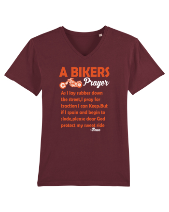 A biker Prayer Burgundy