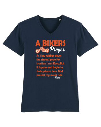 A biker Prayer French Navy