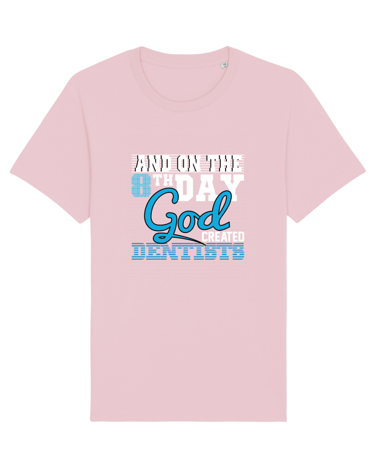 Tricou mânecă scurtă Unisex Rocker Cotton Pink
