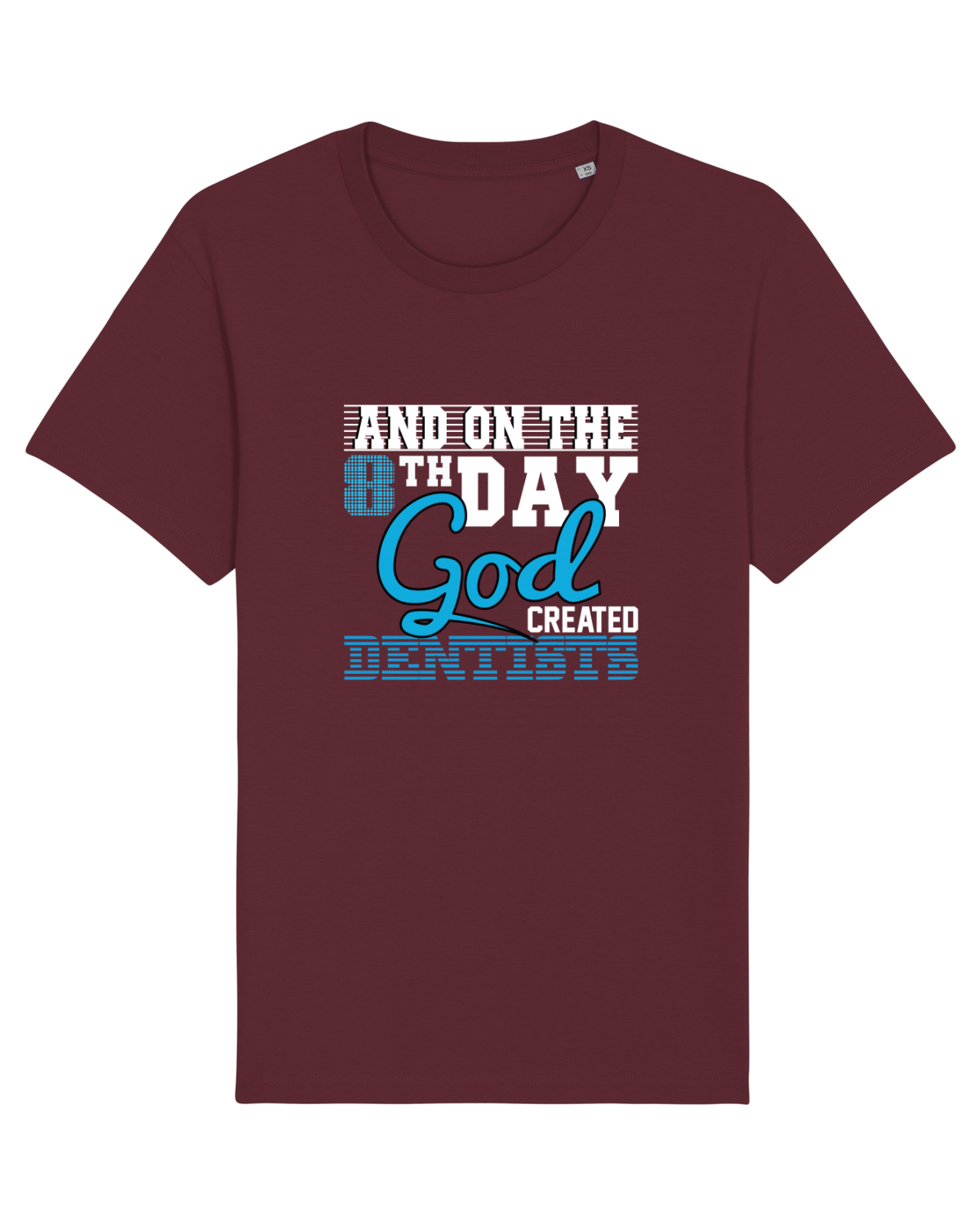 Tricou mânecă scurtă Unisex Rocker Burgundy