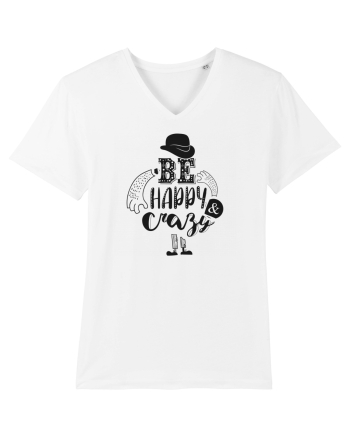 Be happy and Crazy White