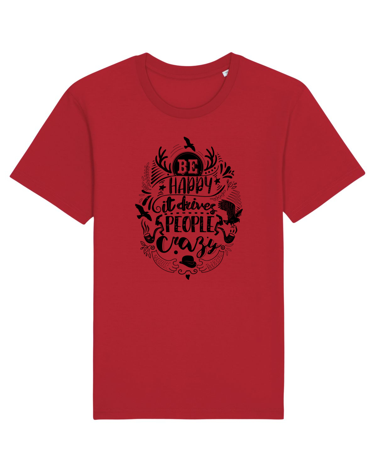 Tricou mânecă scurtă Unisex Rocker Red