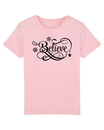 Believe Black Cotton Pink
