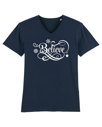 Believe White French Navy